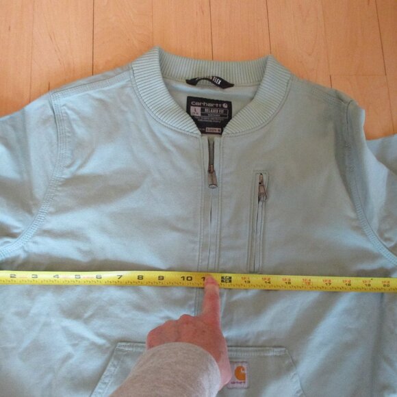 New Carhartt Canvas Bomber Jacket Womens Large - Picture 9 of 13